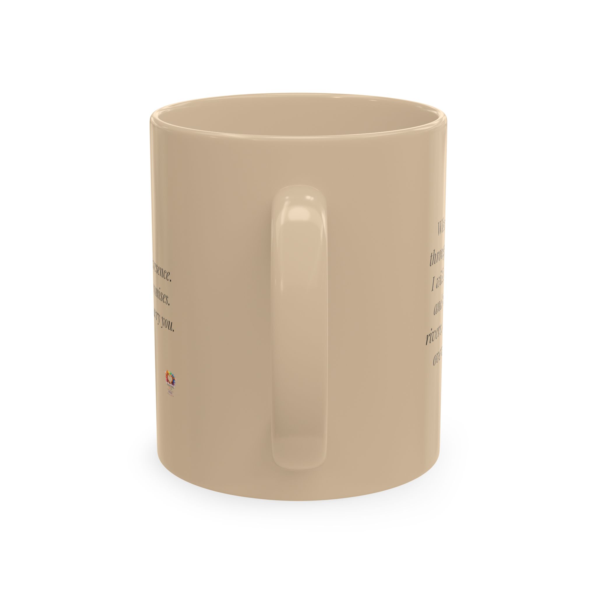 Personalized Initial Christian Coffee Mug | Isaiah 43:2 | 10 DIFFERENT COLORS Faith & Encouragement Gift - Image 3