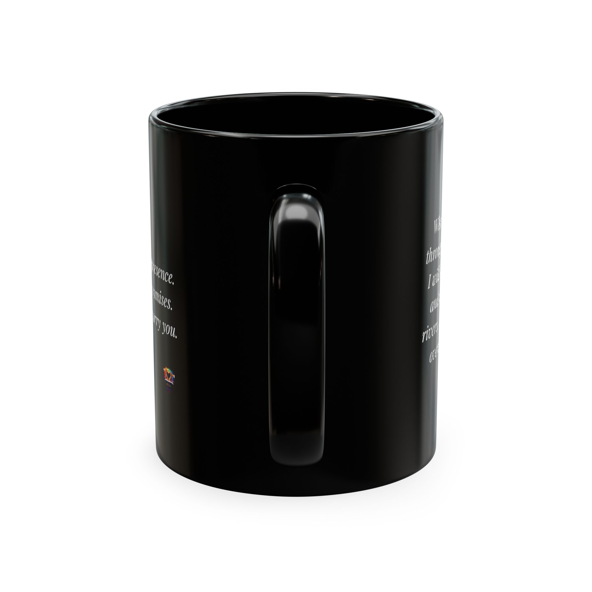 Personalized Initial Christian Coffee Mug | Isaiah 43:2 | 11 DIFFERENT COLORS Faith & Encouragement Gift - Image 35