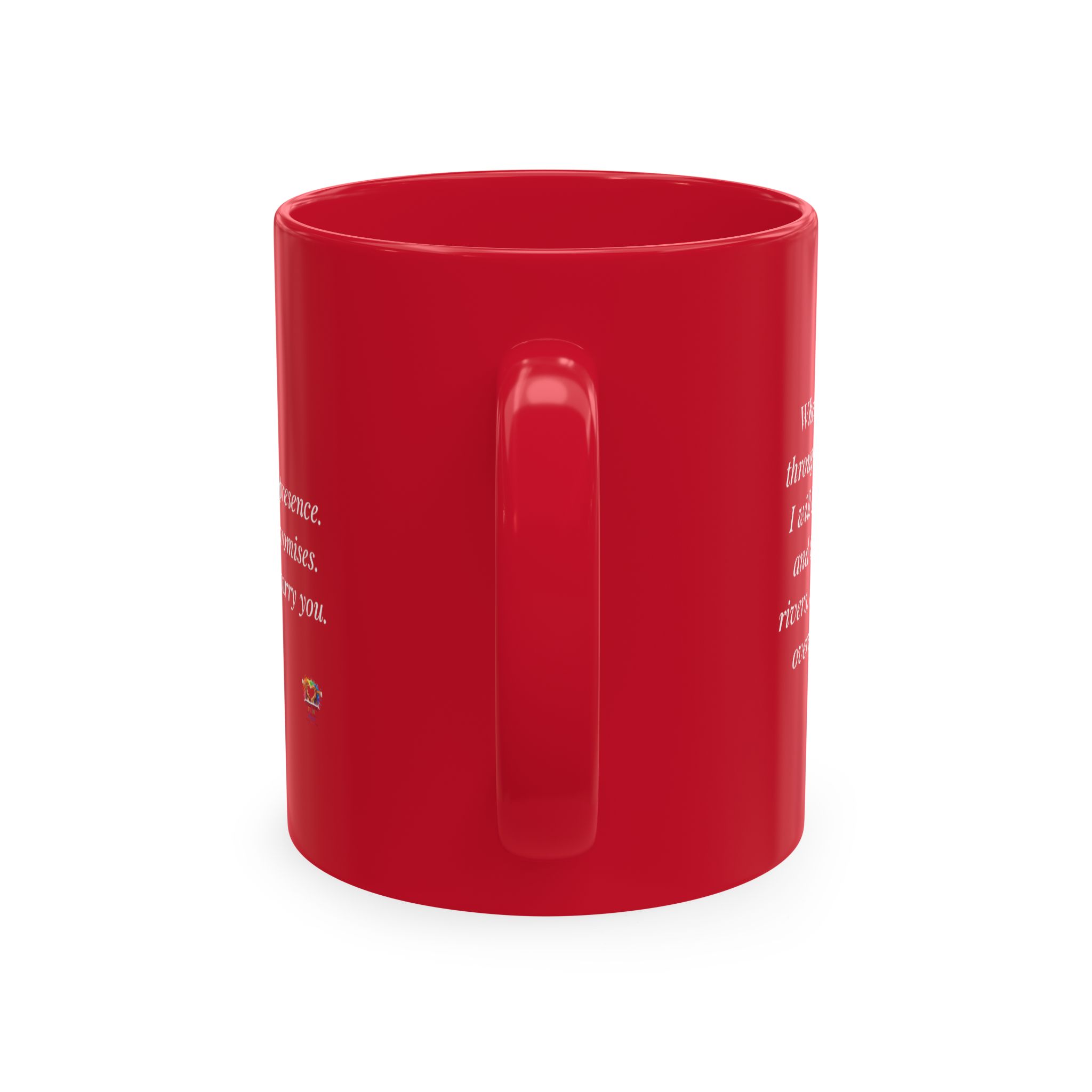 Personalized Initial Christian Coffee Mug | Isaiah 43:2 | 11 DIFFERENT COLORS Faith & Encouragement Gift - Image 43