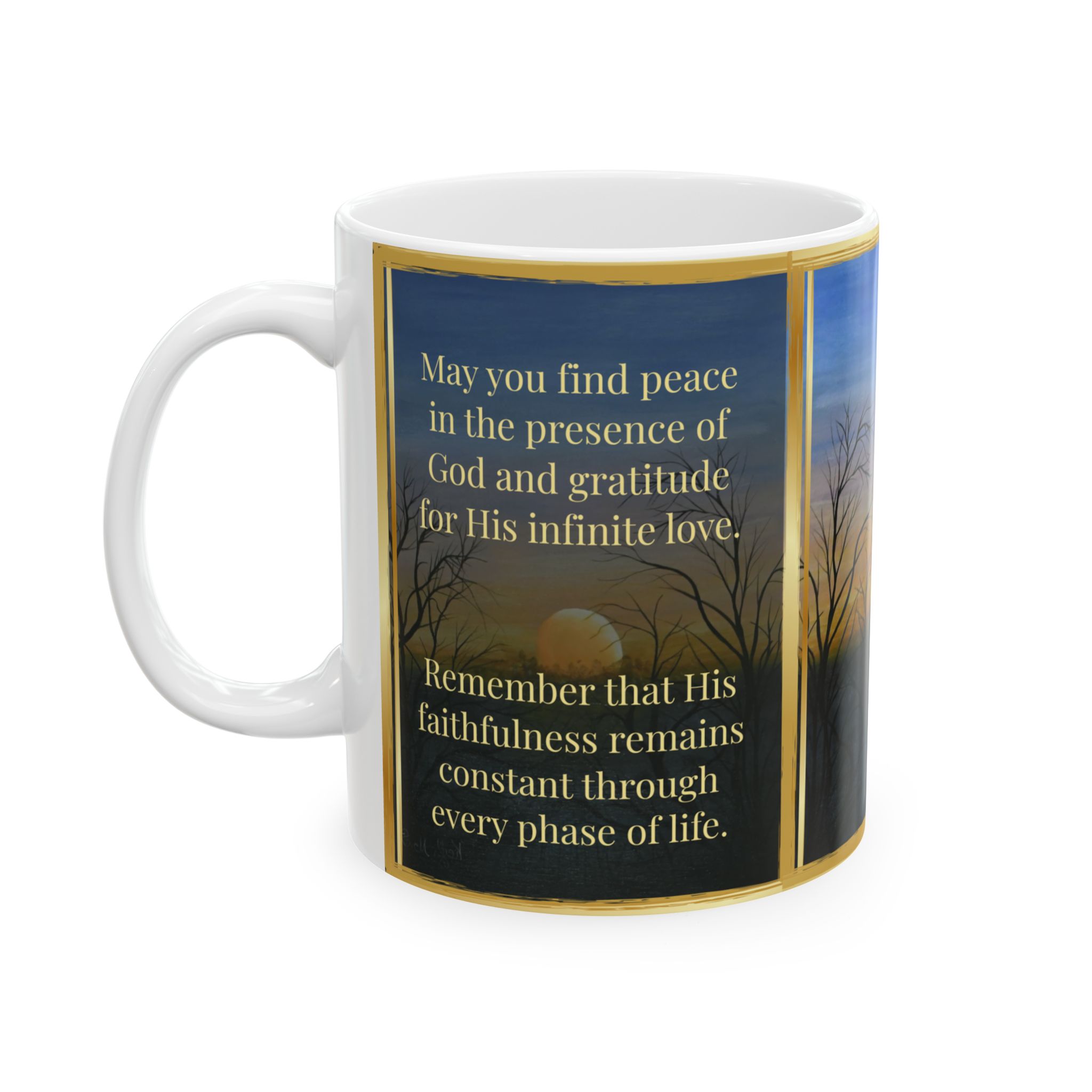 SUNSET – Christian Inspirational Coffee Mug | Psalm 113:3 | Original Sunset Artwork | Faith & Gratitude Gift - Image 3