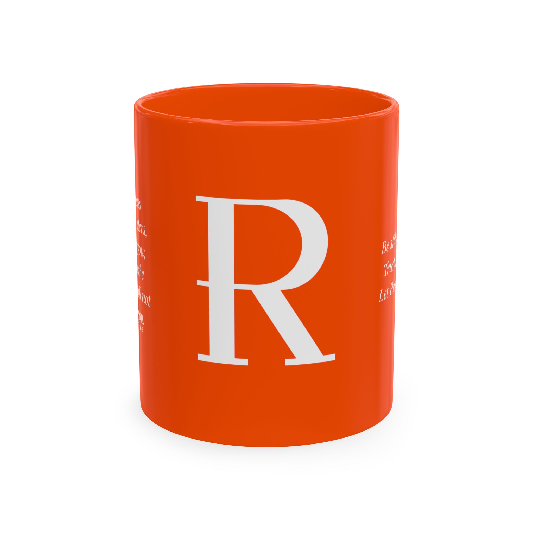 Personalized Initial Christian Coffee Mug | Isaiah 43:2 | 11 DIFFERENT COLORS Faith & Encouragement Gift - Image 37