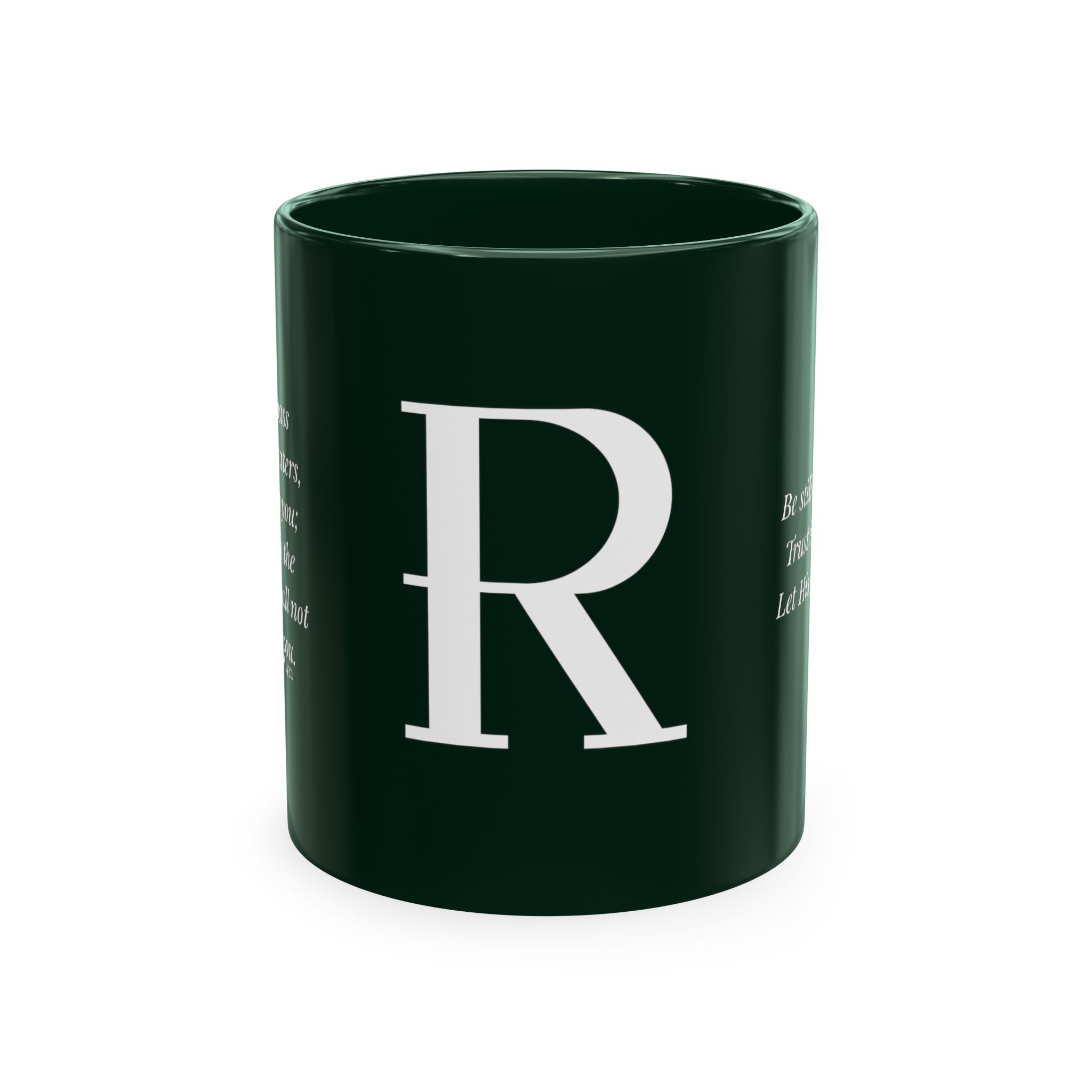 Personalized Initial Christian Coffee Mug | Isaiah 43:2 | 11 DIFFERENT COLORS Faith & Encouragement Gift - Image 25