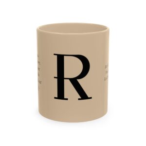 Personalized Initial Christian Coffee Mug | Isaiah 43:2 |  10 DIFFERENT COLORS  Faith & Encouragement Gift