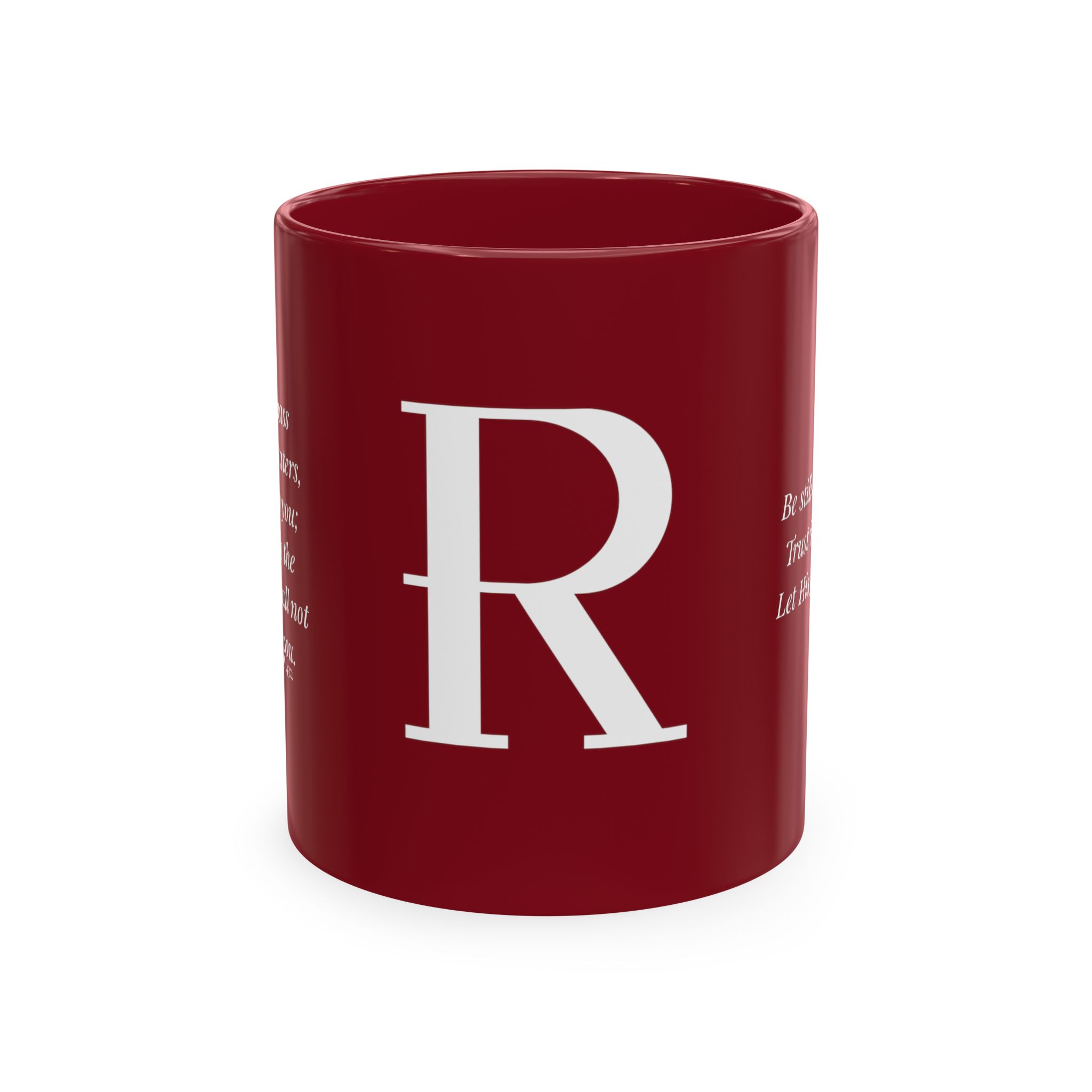 Personalized Initial Christian Coffee Mug | Isaiah 43:2 | 11 DIFFERENT COLORS Faith & Encouragement Gift - Image 21