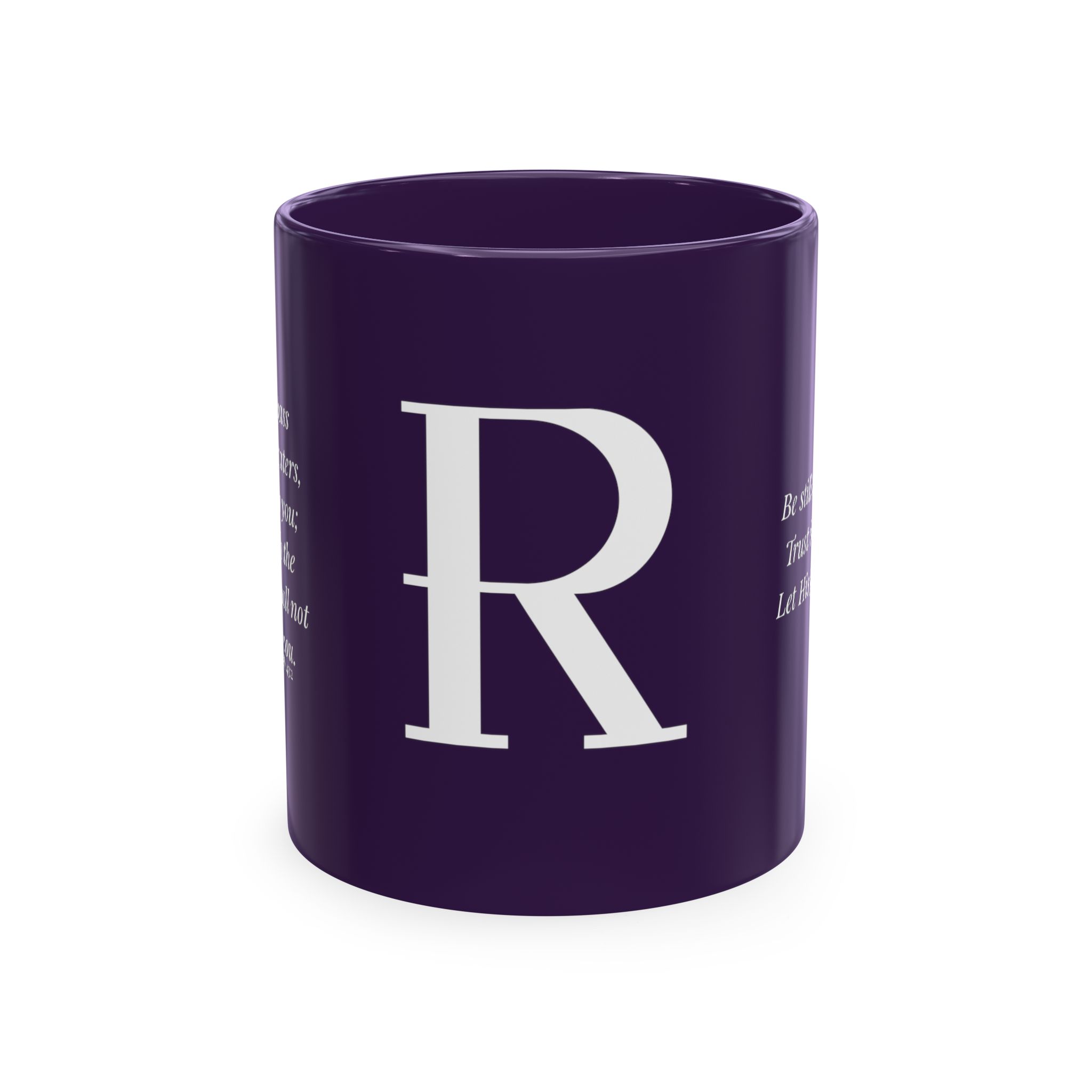 Personalized Initial Christian Coffee Mug | Isaiah 43:2 | 11 DIFFERENT COLORS Faith & Encouragement Gift - Image 29