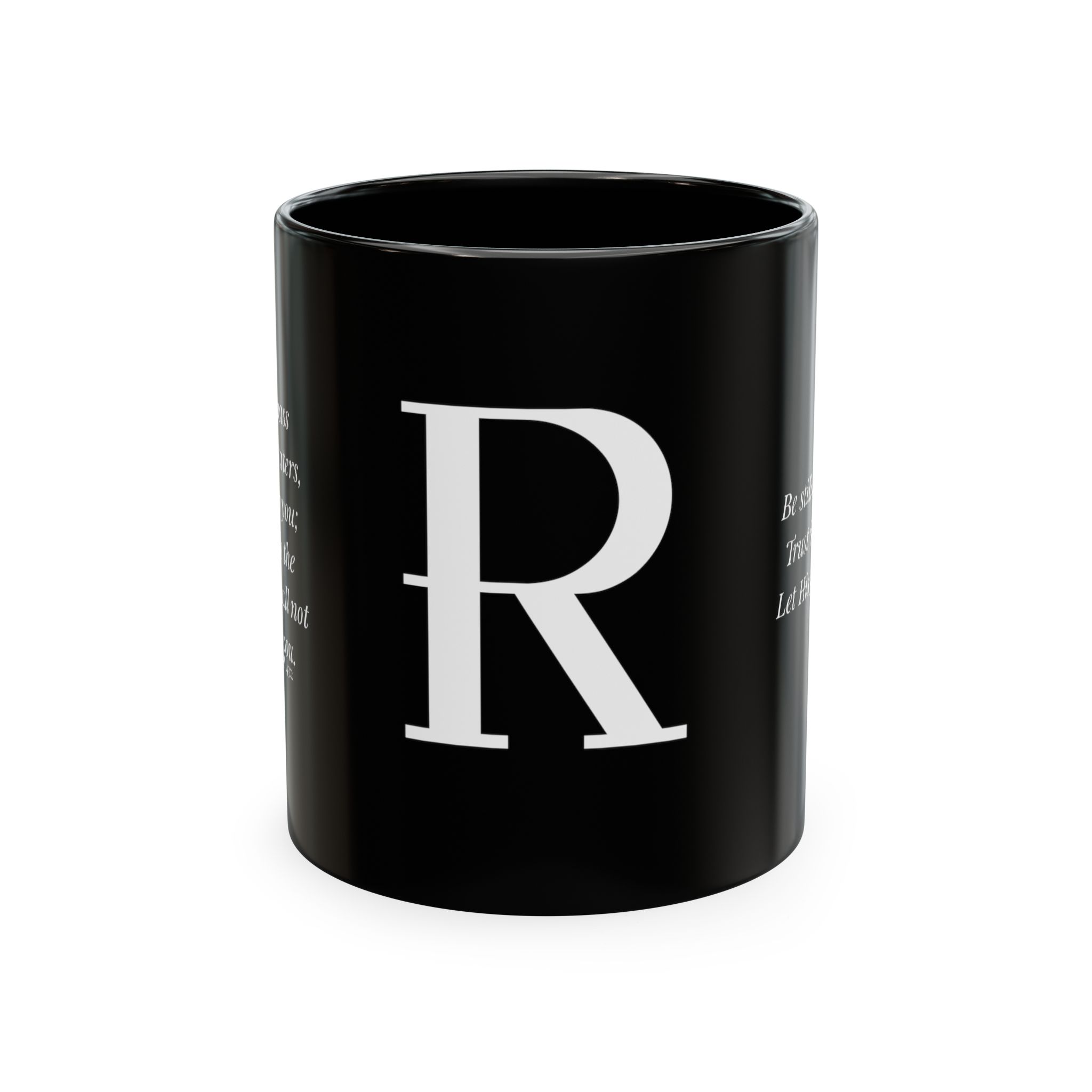 Personalized Initial Christian Coffee Mug | Isaiah 43:2 | 11 DIFFERENT COLORS Faith & Encouragement Gift - Image 33