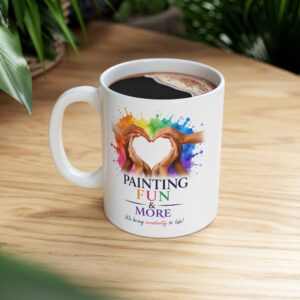 Original Floral Painting Ceramic Mug | Painting Fun & More