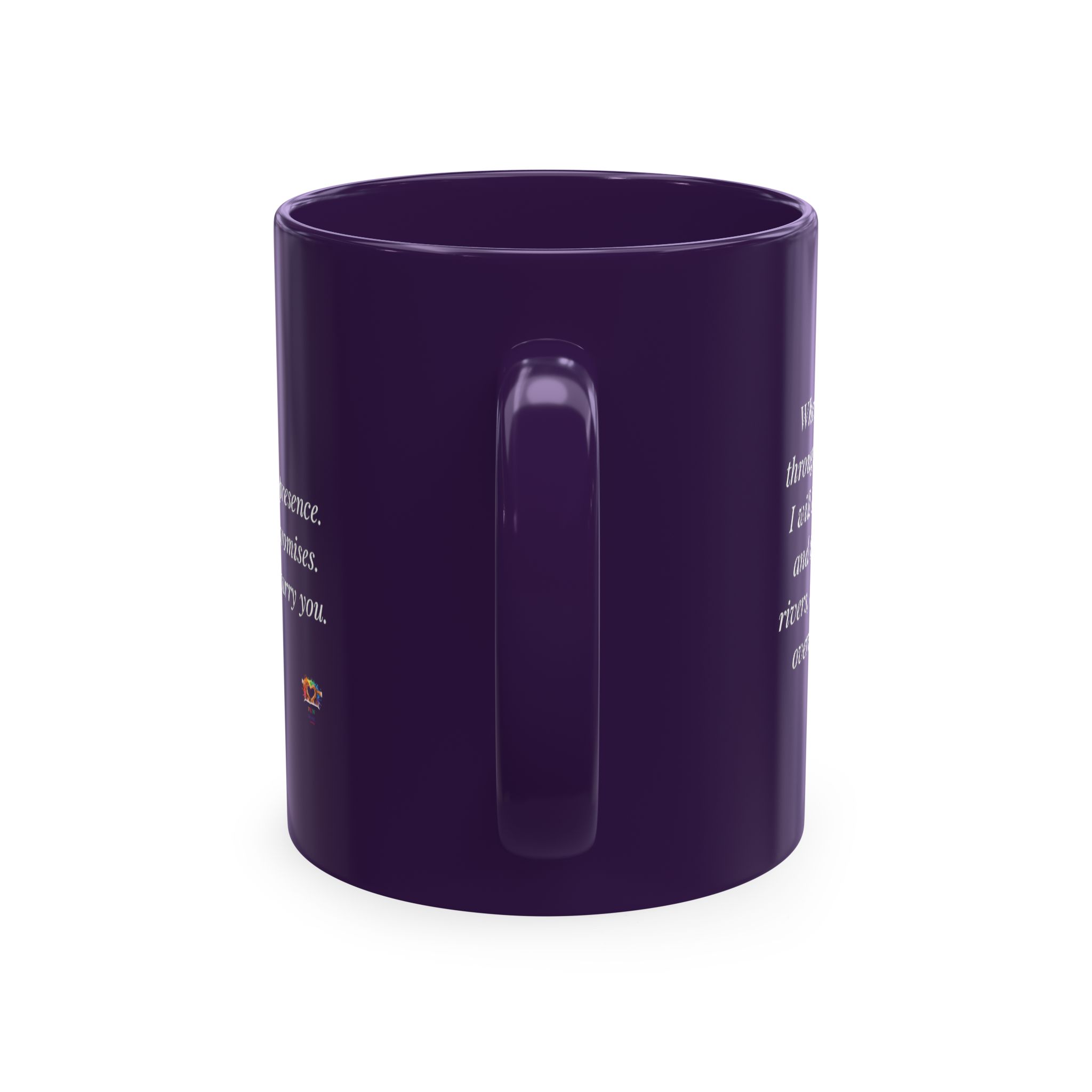 Personalized Initial Christian Coffee Mug | Isaiah 43:2 | 11 DIFFERENT COLORS Faith & Encouragement Gift - Image 31