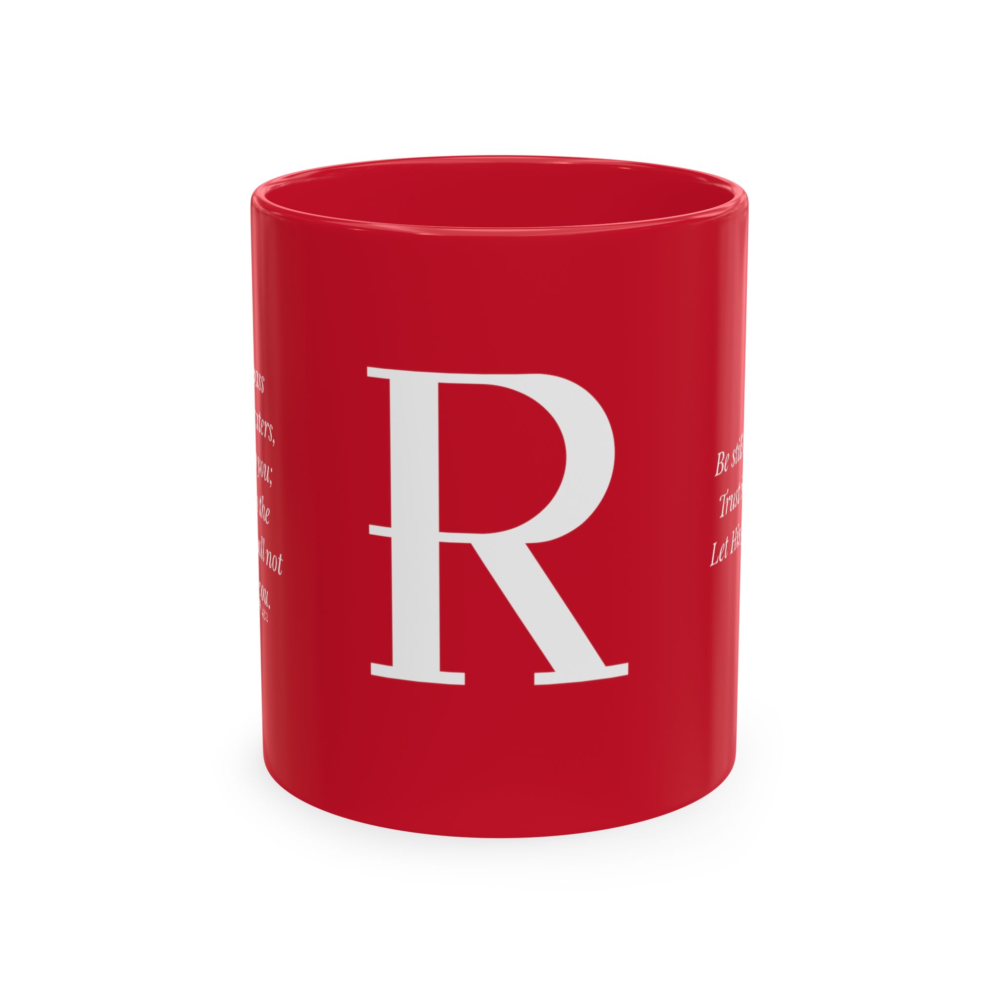 Personalized Initial Christian Coffee Mug | Isaiah 43:2 | 11 DIFFERENT COLORS Faith & Encouragement Gift - Image 41