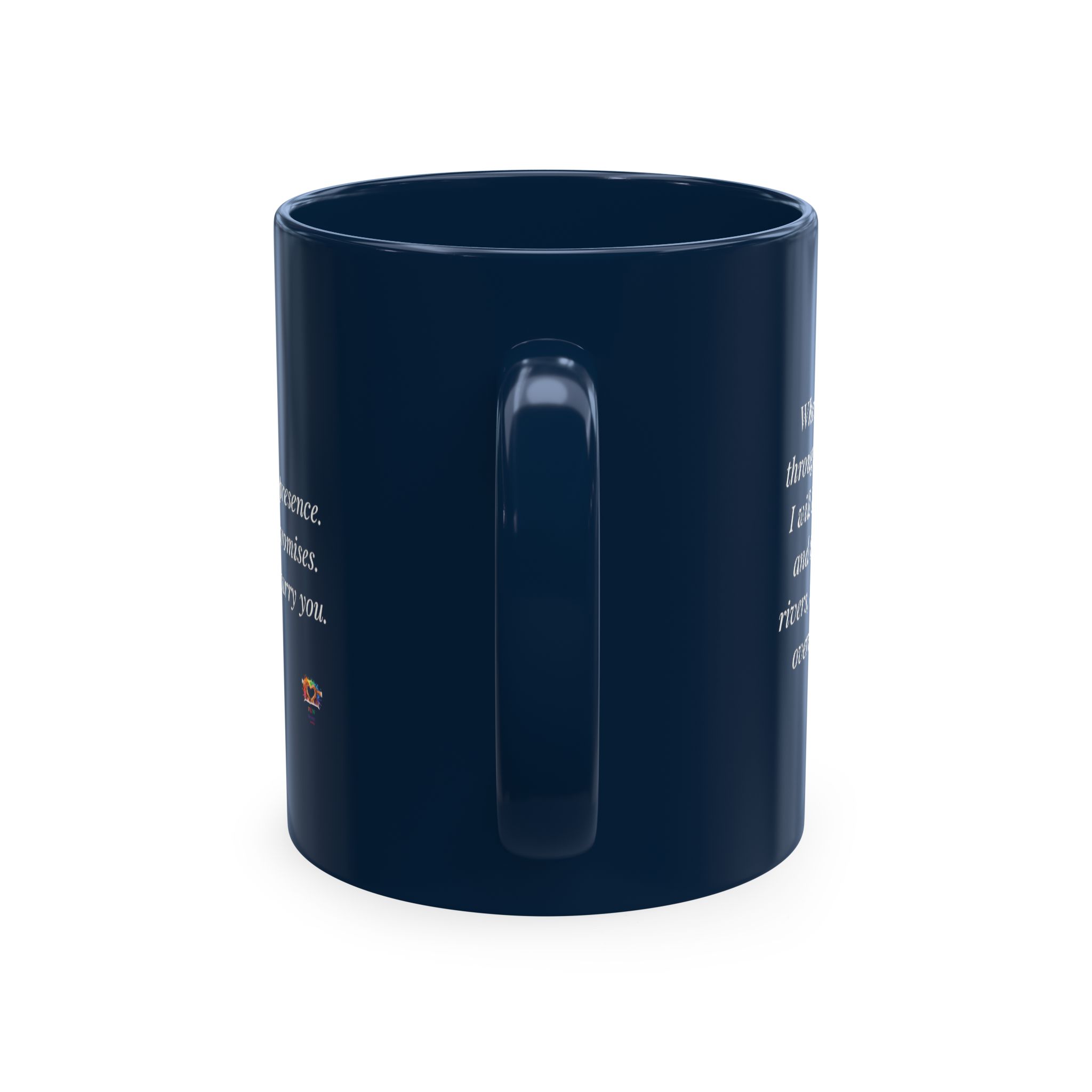 Personalized Initial Christian Coffee Mug | Isaiah 43:2 | 11 DIFFERENT COLORS Faith & Encouragement Gift - Image 11