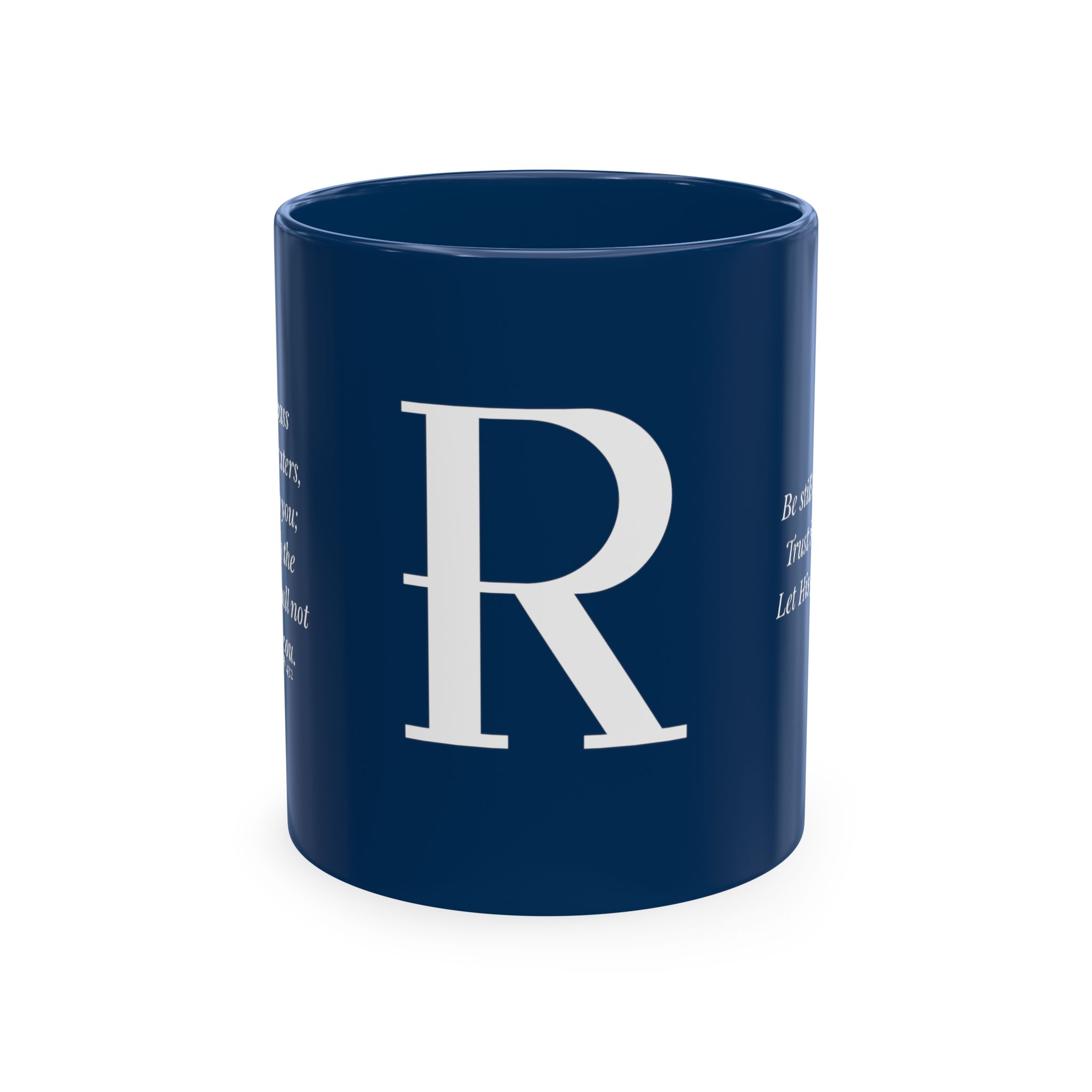 Personalized Initial Christian Coffee Mug | Isaiah 43:2 | 11 DIFFERENT COLORS Faith & Encouragement Gift - Image 5