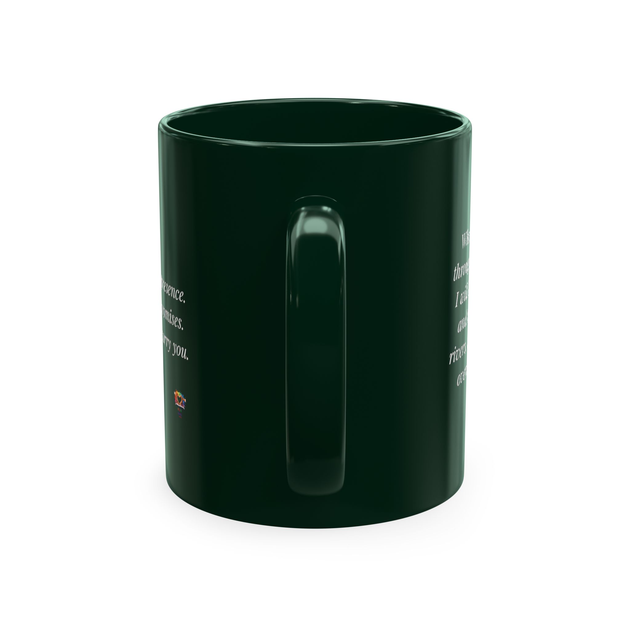 Personalized Initial Christian Coffee Mug | Isaiah 43:2 | 11 DIFFERENT COLORS Faith & Encouragement Gift - Image 27