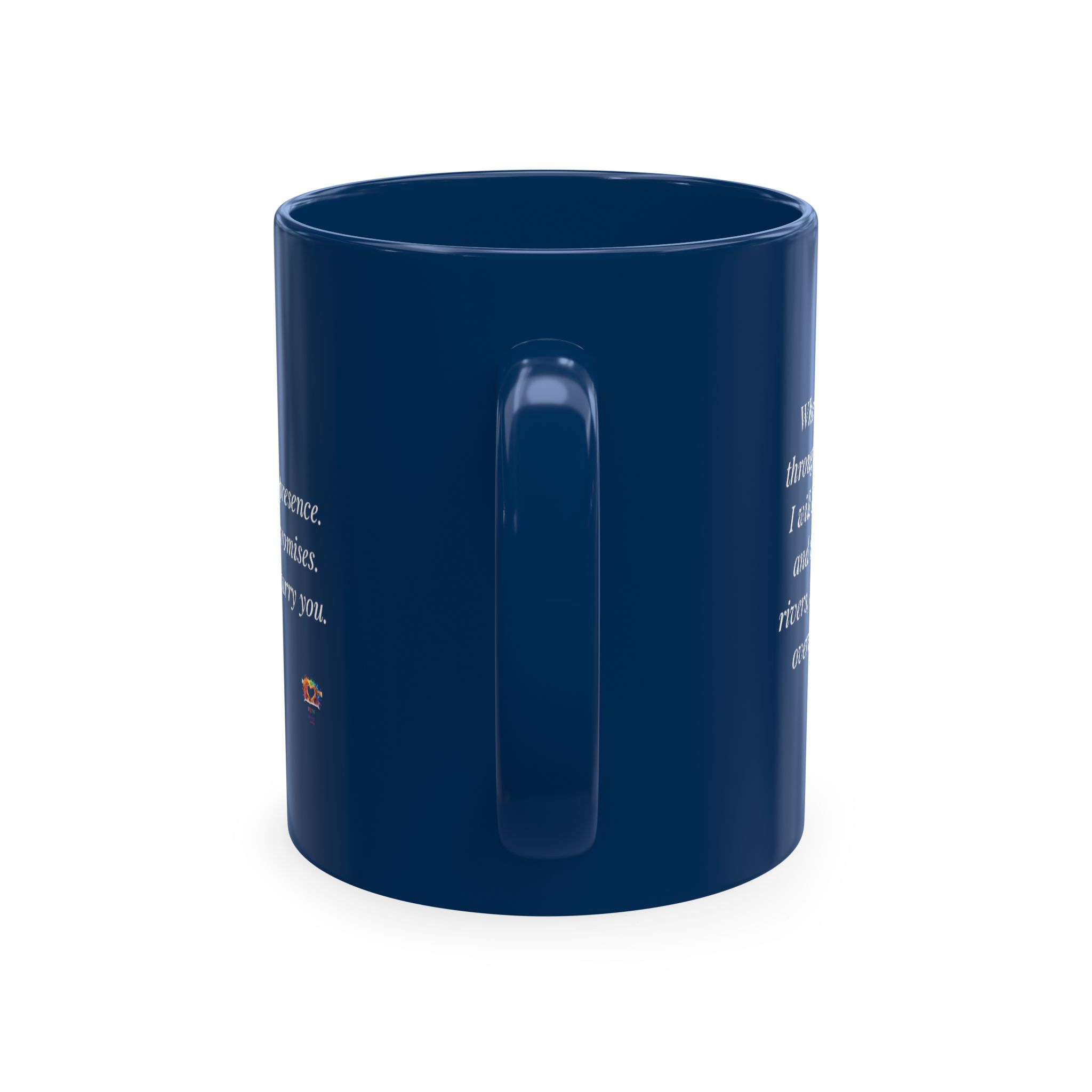 Personalized Initial Christian Coffee Mug | Isaiah 43:2 | 11 DIFFERENT COLORS Faith & Encouragement Gift - Image 7