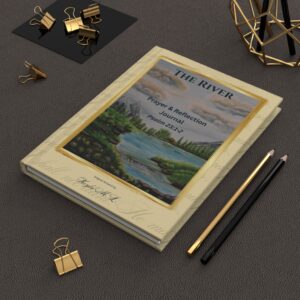 The River – Christian Prayer & Reflection Journal | Psalm 23:1–2 | Hardcover Notebook with Original Artwork
